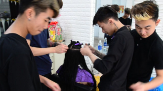 Vietnam: Haiphong, fodrászat